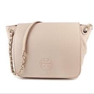 Tory Burch Bombe Small Flap Shoulder Bag Light Oak
